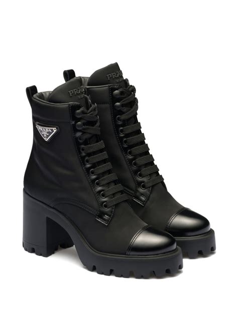 prada white triangle|prada triangle logo boots.